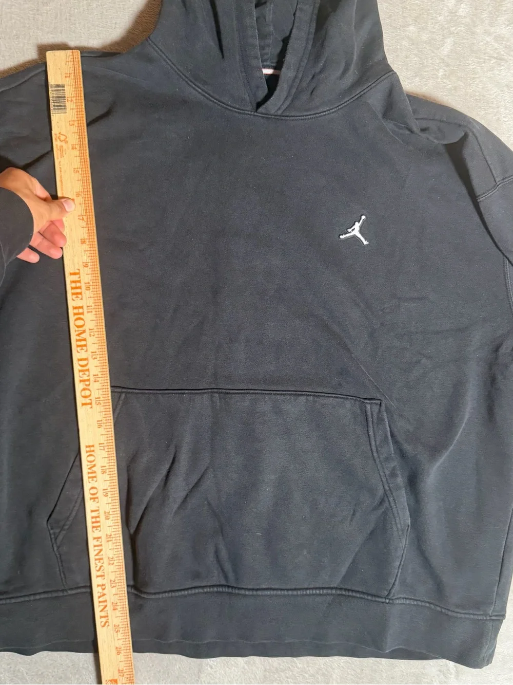Jordan Black Hoodie with White Jumpman Logo